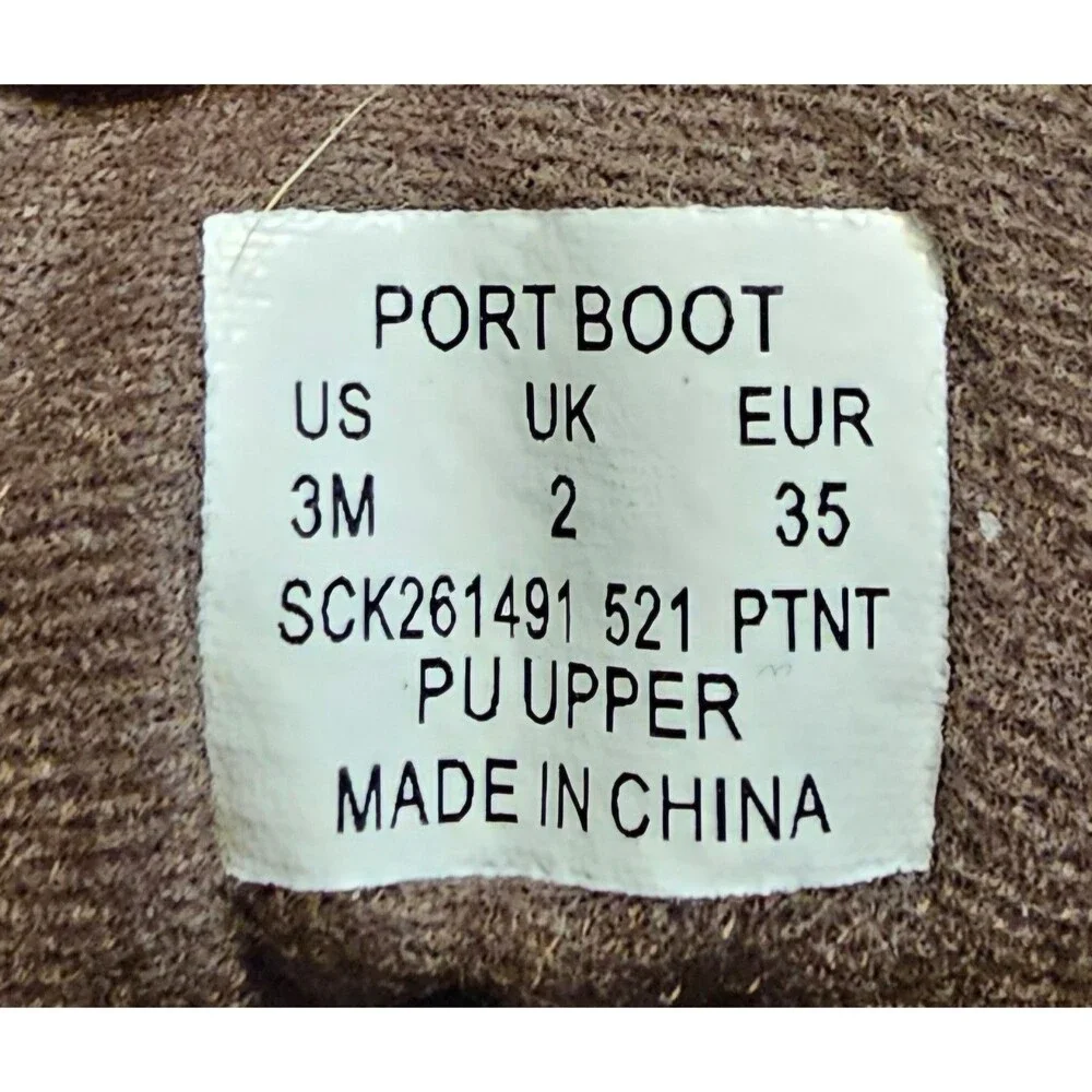 Sperry Youth Port Duck Boots Size 3M Brown Black Non Marking SCK261491 521